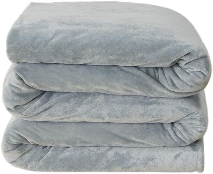 Hiseeme Softest Weighted Blanket for Adults, Women | 17lbs, 60''x80'' for 130-180lbs Individual, Grey