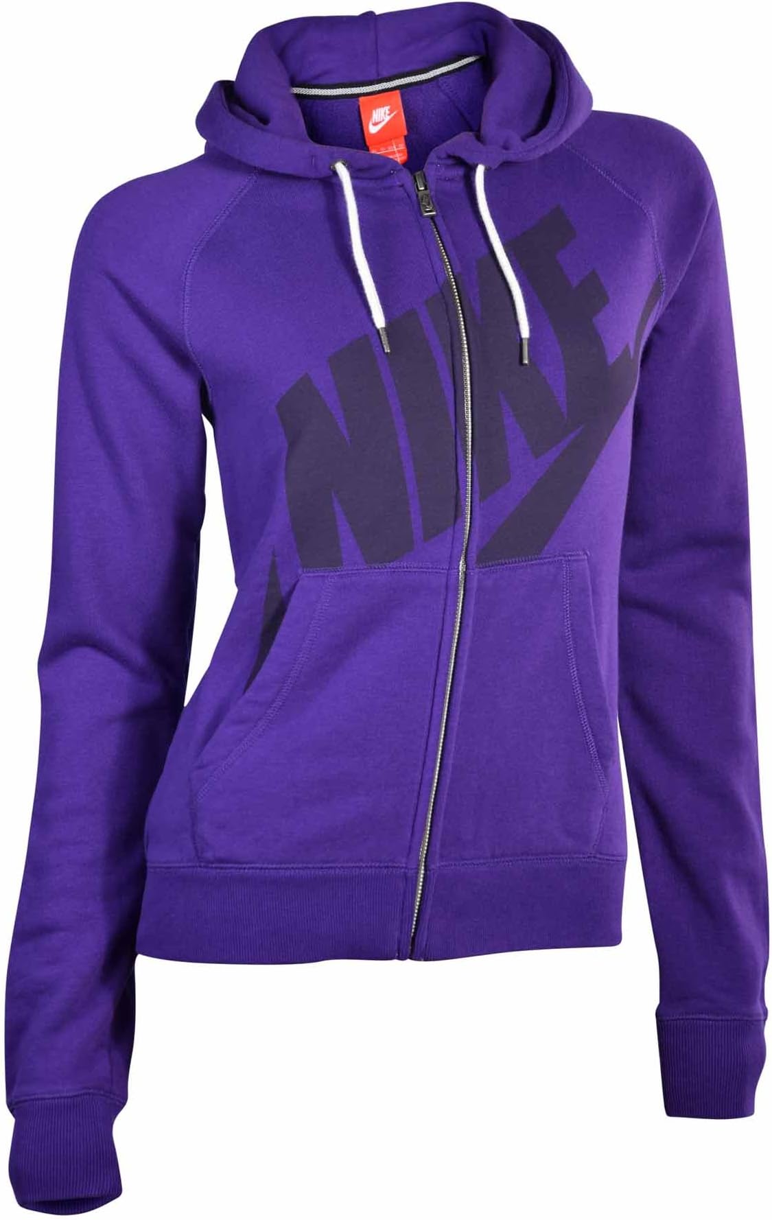 Nike Women's Rally Signal Full Zip Hoodie-Purple-XS