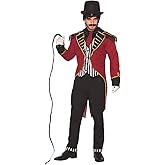 Forum Novelties Men's Mystery Circus Dashing Ringmaster Costume, Red/Black, Standard