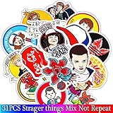 Stranger Things Sticker Pack 30pieces Car Motorcycle Bicycle Skateboard Snowboard Laptop Luggage Vinyl Sticker Graffiti Bumper Decals Sticker Pack