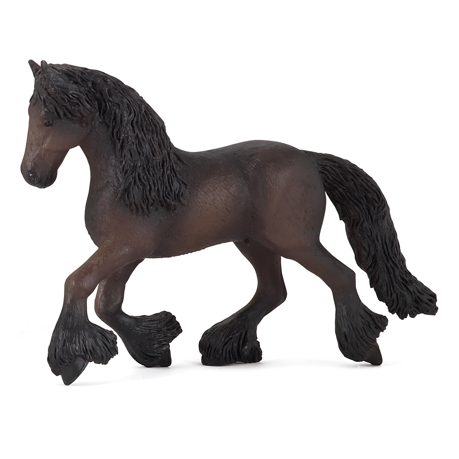 Papo - Realistic Friesian Mare Figure - Ages 3+ - Horses Collection - Creative Play Equestrian World - Gift Idea Toy for Girls and Boys