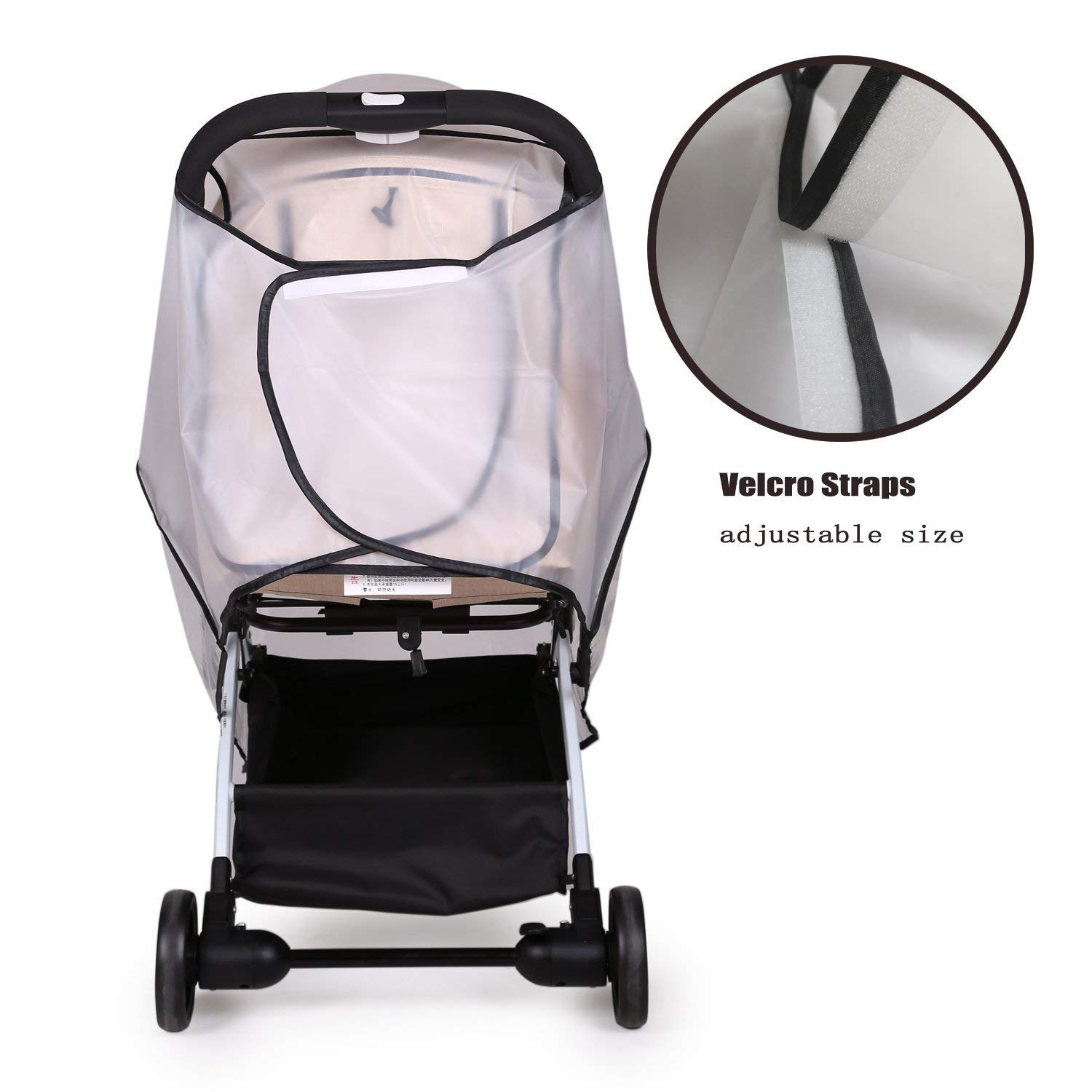 Bemece Stroller Rain Cover Universal, Baby Travel Weather Shield, Windproof Waterproof, Protect from Dust Snow : Baby