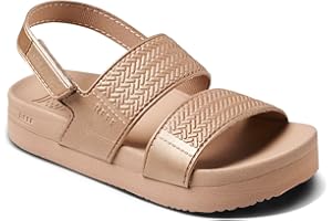 REEF Kids' Water Vista Platform Sandal, Water Friendly, Adjustable Velcro Strap