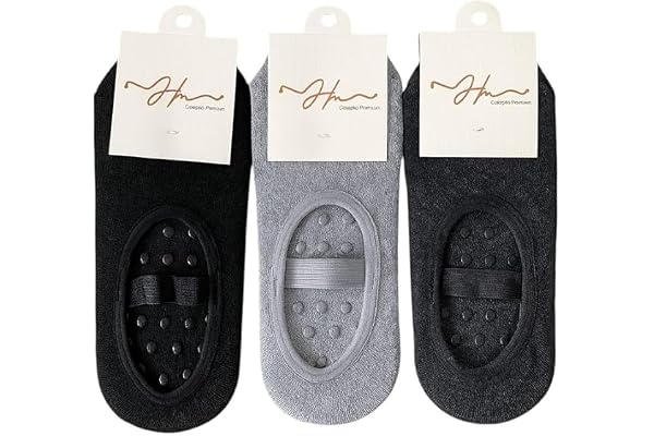 Kit Pares Meias Sapatilha Antiderrapante para Pilates e Yoga, Malha, Cores Sortidas e preta