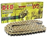 D.I.D 520VX2GB-130 Gold 130-Link High Performance X-Ring Chain with Connecting Link