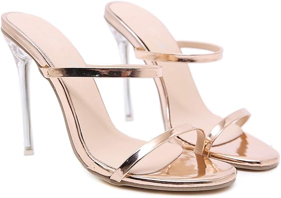 ladies gold mules