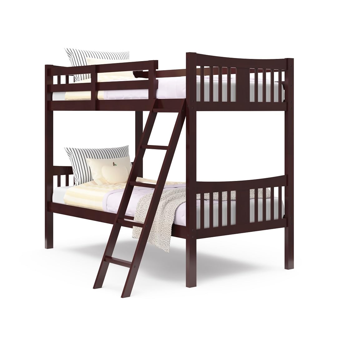 Photo 1 of ***Partial set****
Storkcraft Caribou Bunk Bed Twin Over Twin Bunk Bed (Espresso) - GREENGUARD Gold Certified, Twin Bunk Beds for Kids, Converts to 2 Individual Twin Beds, Bunk Beds for Kids