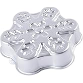 ZDYWY 9 Inch Snowflake Shaped Aluminum 3D Baking Mould Cake Mold Tin Birthday Cake Pan - Snowflake