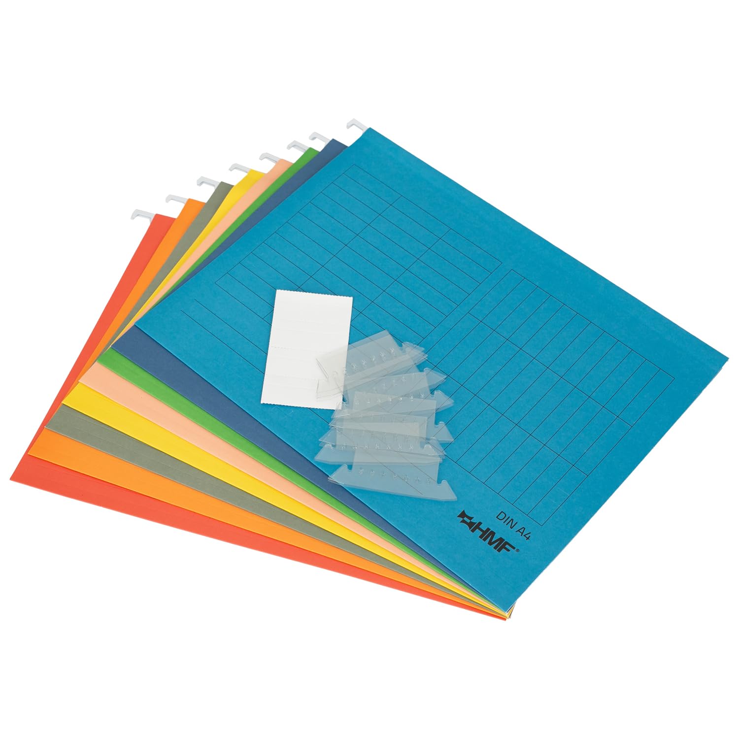 HMF 250460 Suspension Files for Documents | Set of 8 | DIN A4 | 31.4 x 24 cm | Colourful