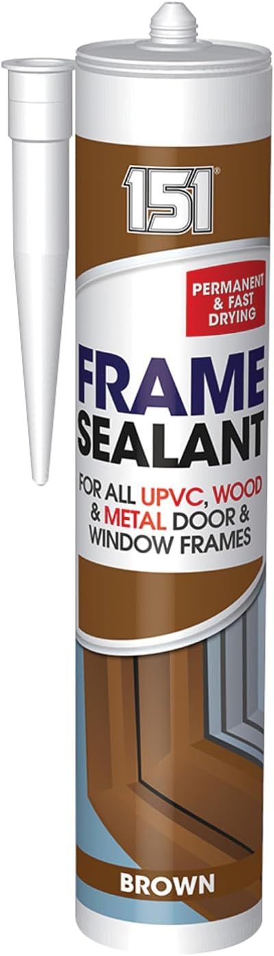 151 Frame Sealant Brown UPVC Wood Metal Door Window Sealant 280ml