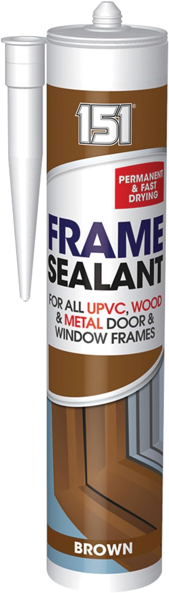 151 Frame Sealant Brown UPVC Wood Metal Door Window Sealant 280ml