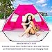 Beach Tent Shelter Shade Cabana – Extra Large Sun Shade Portable Changing Outdoor Tent Deluxe – Quick Giant Pop Up Shade for Adults Kids Toddler Baby – Cabana Beach with Extended Floor 96