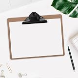 Europel Wooden Clipboard A4 with Black Metal Clip and Hang Hole view 4