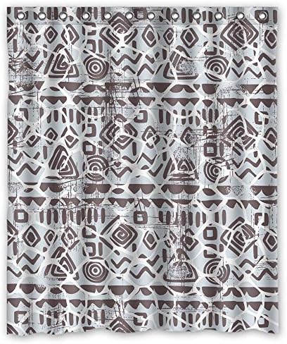 Cosbudy Geometry Shower Drape Polyester Best For Boys Valentine Gf Kids Hotel. Machine Washable Width X Height / 60 X 72 Inches / W H 150 By 180 Cm(fabric)