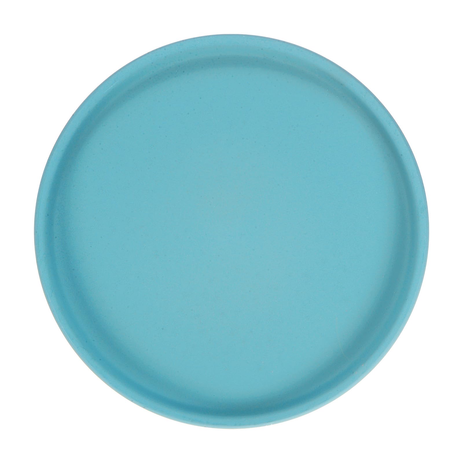 M METERXITY Ceramic Plant Saucer, 6.3 Inch 16cm Plant Water Catcher Tray, Plant Pot Saucers for Indoor/Outdoor Plants/Flower Drainage Drip Water Tray [Round Lake Blue]