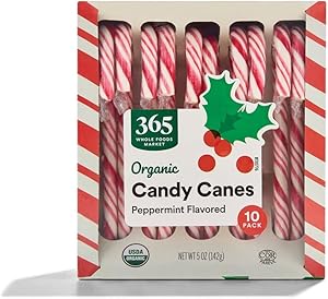 365 by Whole Foods Market, Organic Candy Canes, Peppermint Flavored, 5 Ounce