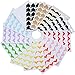 Hotop 312 Pieces Photo Corners Self Adhesive for DIY Scrapbook, Picture Album, Personal Journal, Dairy More (Multicolor A)