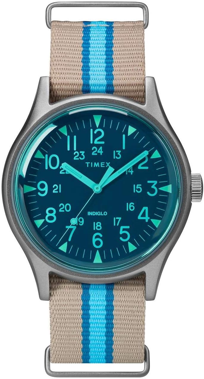 timex blue dial