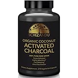 Schizandu Organics Activated Coconut Charcoal Capsules, 100% Pure Detox, Non GMO | 210 Pills | Use for Detoxification, Teeth