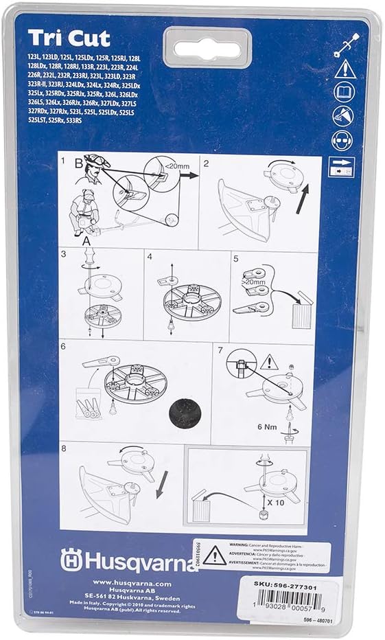 husqvarna tri cut trimmer head