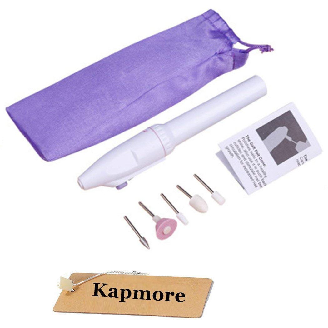 Electric Manicure Set, Kapmore 5-in-1 Electric Manicure Nail Drill File Grinder Grooming Kit Includes Callus Remover Set, Nail Buffer Polisher, Personal Manicure and Pedicure Kit