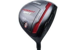 POSSOT Golf Driver - Right Handed Golf Club Driver, 10.5 Degrees of Loft, 45-inch Titanium Golf Club Driver, Available in Regular and Stiff Graphite Shaft, Black, 470CC