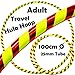 PRO Hula Hoops (Ultra-Grip/Glitter Deco) Weighted TRAVEL Hula Hoop (100cm/39') Hula Hoops For Exercise, Dance & Fitness! (640g) NO Instructions Needed - Same Day Dispatch.! (UV Yellow / Red Glitter)
