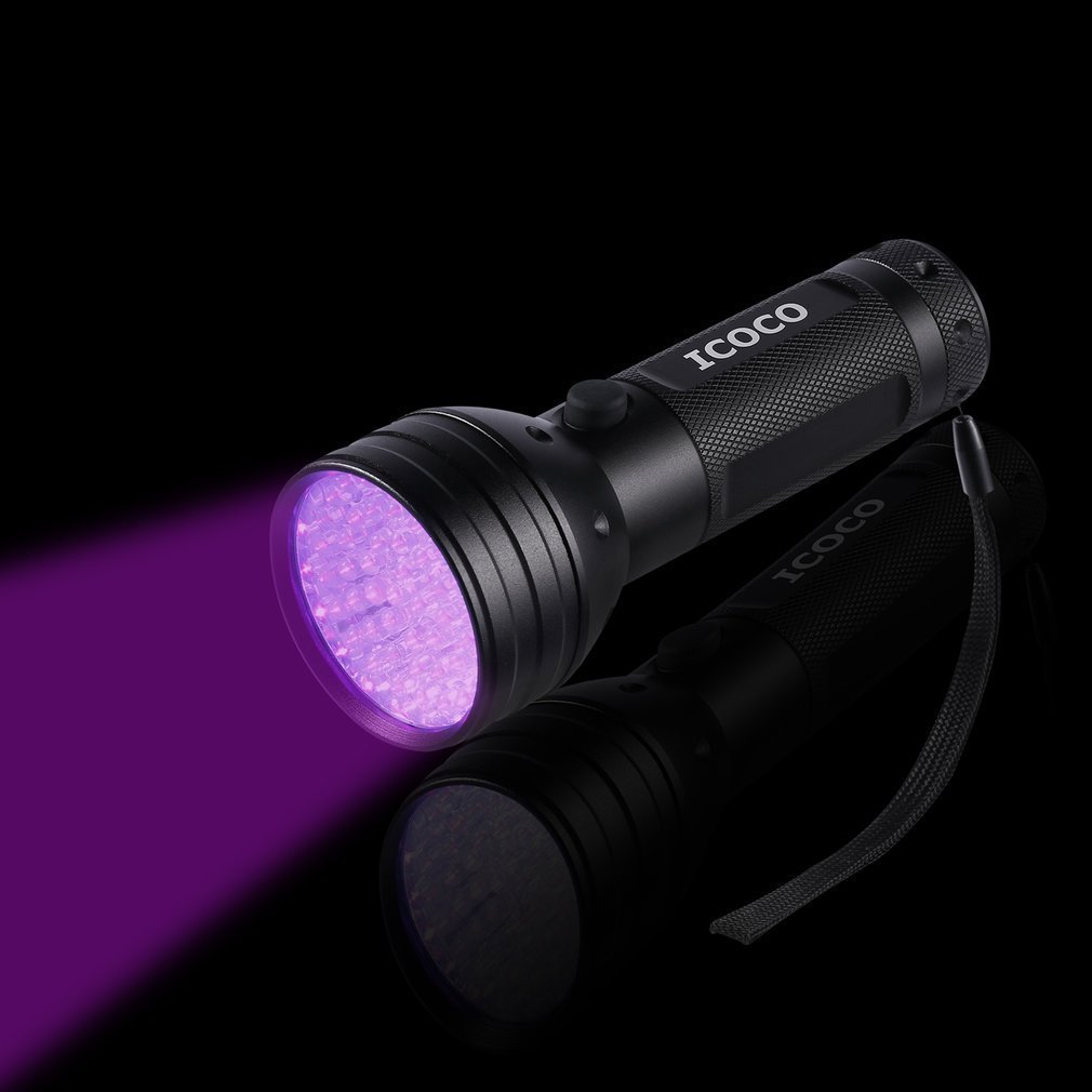 ICOCO Black Light for Pet Urine Detection ,51 LED UV Light Leak Detection Find Dry Stains on Carpets, Automotive Leak Detection or Scorpion Hunting (51 LED)