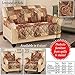 Collections Etc Paisley Floral Patchwork Furniture Protector Cover, Brown, Recliner