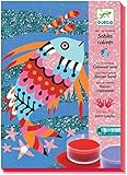 Djeco / Colored Sand/Glitter Art By Numbers, Rainbow Fish