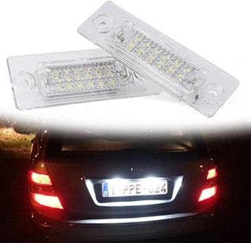 skoda superb number plate light