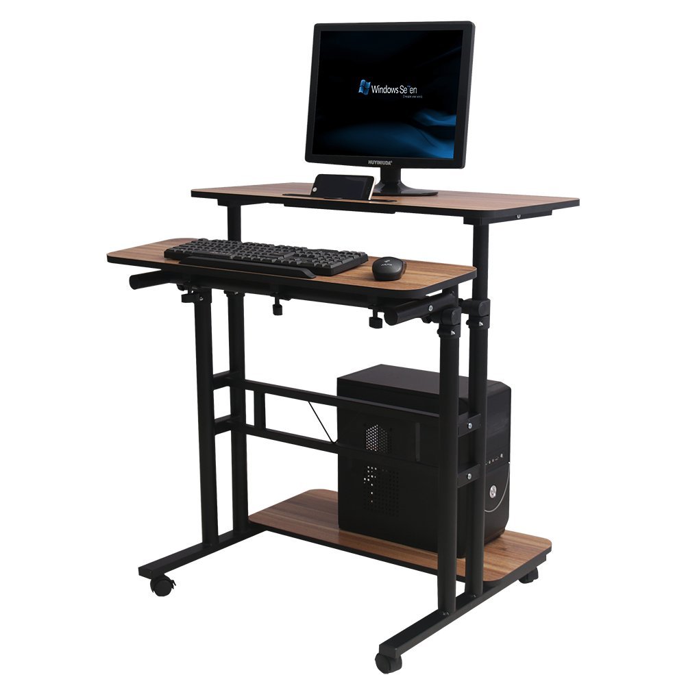 Best rolling desktop pc lap top mobile monitor lap top computer desk workstation