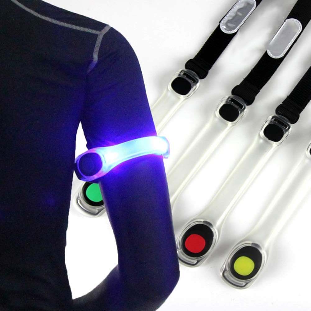 Comtervi 2pcs Led Running Armbandt,Reflective LED Wristbands
