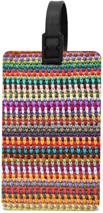 crochet luggage tags