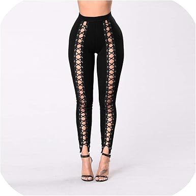 womens black skinny slacks