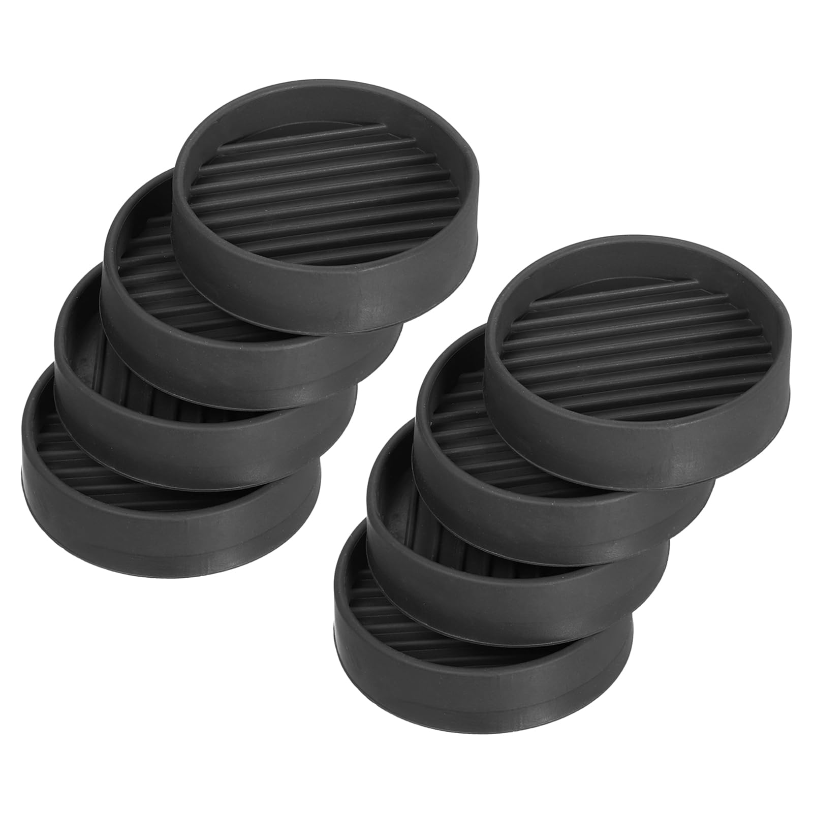 uxcell Chair Leg Floor Protectors, 8Pcs 2" - Rubber Round Non-Slip Furniture Pads, Anti-Slip Furniture Pads for Hardwood Floors, Couch, Bed Stopper (Black)