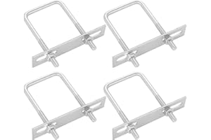 CDOKY Square U-Bolt, Stainless Steel Square Bend U Bolts with Nuts and Frame Plate for Automobiles Trailer, Ski Boat, or Sailboat Trailer (2.56" W x 3.15 L", M6*65 * 80)