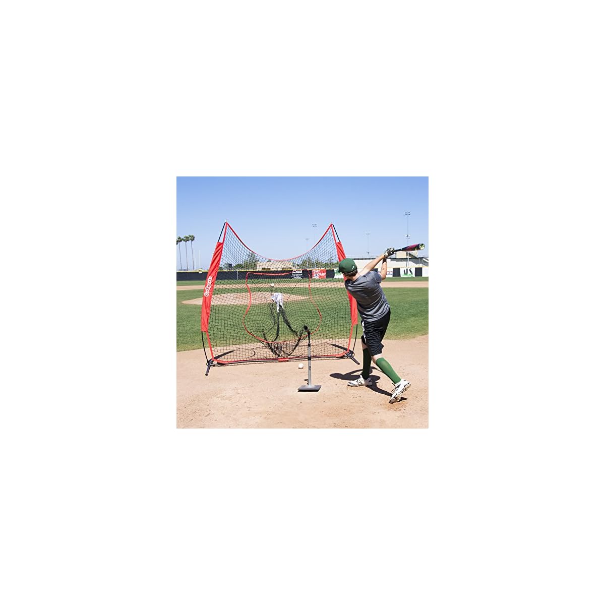 GoSports 7 ft x 7 ft Baseball & Softball Practice Hitting & Pitching
