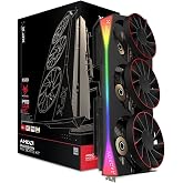 XFX Mercury AMD Radeon RX 9070XT OC Magnetic Air Edition with RGB 16GB GDDR6 HDMI 3xDP, RDNA 4 RX-97TMARGBA, Graphics Card, Desktop PC