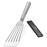 Stainless Steel Fish Spatula, KSENDALO 12.8" Flexible Spatula Cookie Turner, Professional Easier For Flipping, Frying & Grill