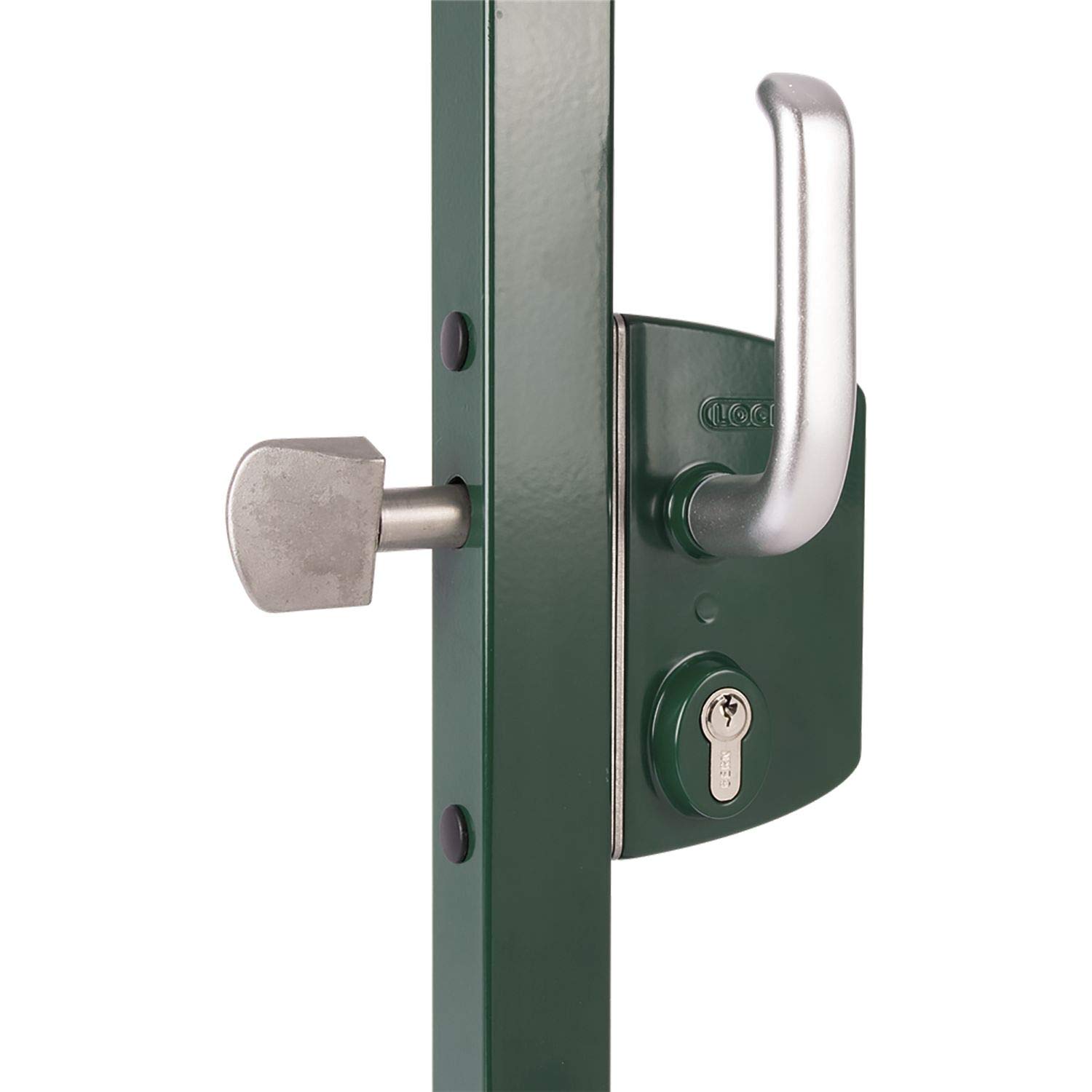 LOCINOX LSKZ4040U2LZILVVSZS Sliding Door Lock LSKZ4040U2L for 40mm Square Tube Silver Aluminium