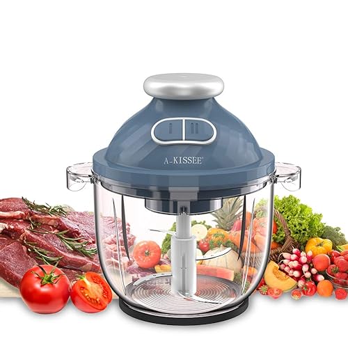 Electric Food Chopper,A-KISSEE Food Processor 300W Meat