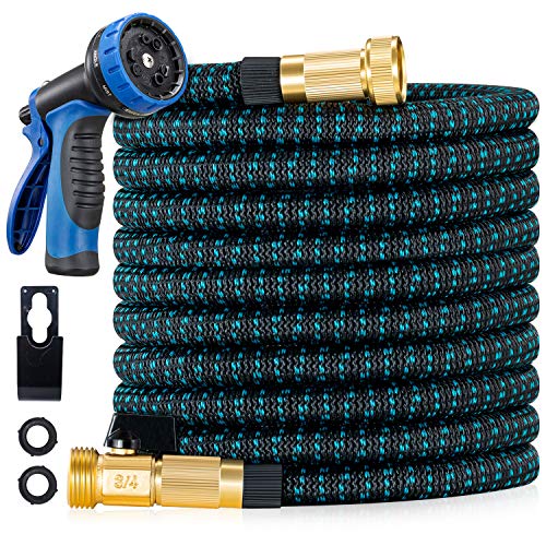 LINQUO 150 ft Expandable Garden Hose 2021 Upgraded Flexible Water