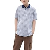SELINK Golf Shirts for Boys Short Sleeve Dry Fit Moisture Wicking Polo Shirt Performance Sport Active Shirt