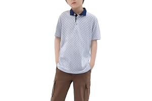 SELINK Golf Shirts for Boys Short Sleeve Dry Fit Moisture Wicking Polo Shirt Performance Sport Active Shirt