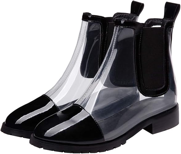 chunky heel chelsea boot