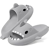 KVbabby Kids Shark Slides Boys Girls Toddlers Cloud Shower Slippers Cute Cartoon Open Toe Sandals Cushioned Thick Sole Beach Pool Shoes