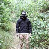 VILONG Airsoft Mask Outdoor Sports Tactical Paintball mask Full Face Skull CS Mask With double filter fan CS edition Perspiration Dust Face Guard (Black)