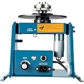 Rotary Portable Welding Positioner Turntable Table, 15W DC Motor, 2-10RPM Adjustable Speed, 0-90&deg; Tilting, 22.05 lbs Capacity, Welding Equipment for Tubes and Flanges