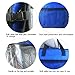 BOGZON Oxford Fabric Vehicle-mounted Containing Box, 3-Compartment Collapsible Car Trunk Organizer, Auto Storage Packing Carton With a Cooler Bag, Blue Color